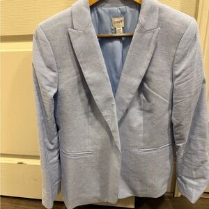 J. Crew linen blend one button women’s Blazer 10P